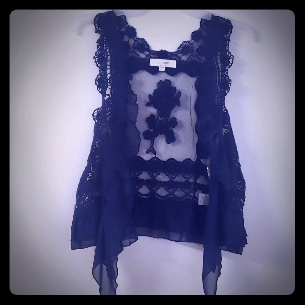 Women's lace vest